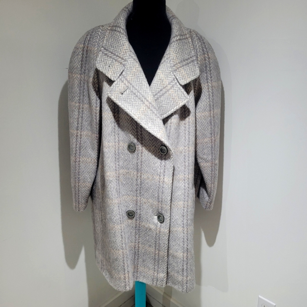 Stunning vintage wool mohair pea coat